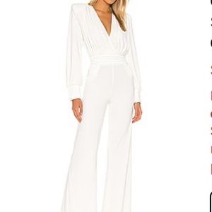 Zhivago “Ready” jumpsuit, white size medium, brand new never been worn.